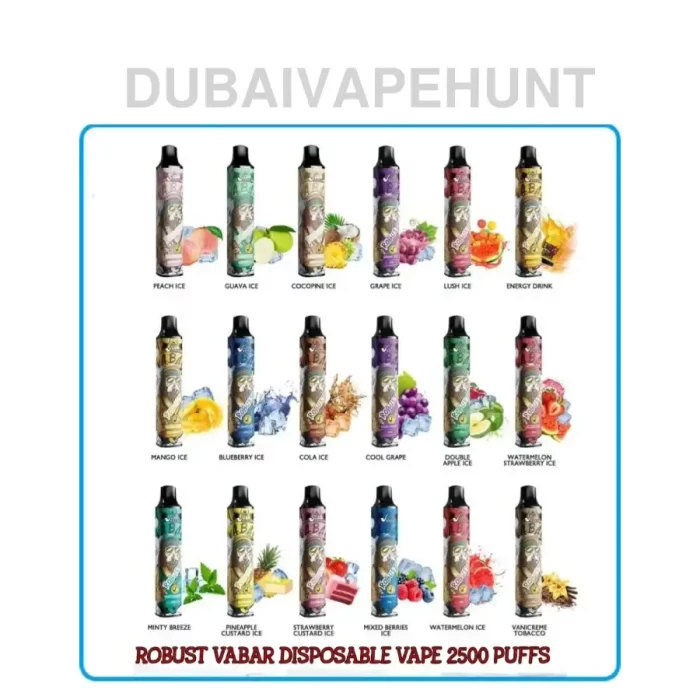Disposable Vape in Dubai of Vabar Robust 2500 Puffs